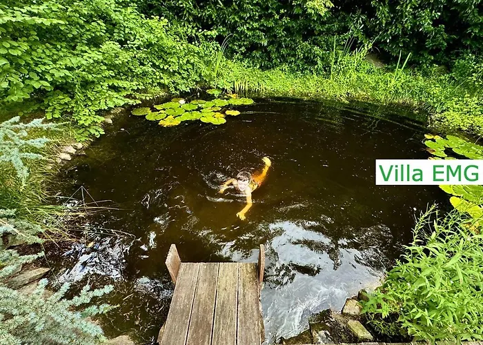 Luxus Design Emg Nah Frankfurt, Heidelberg Mit Sauna, Schwimmteich, Garten Fuer Familien Und Gruppen Bis 17 Personen Bensheim